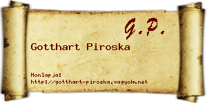 Gotthart Piroska névjegykártya